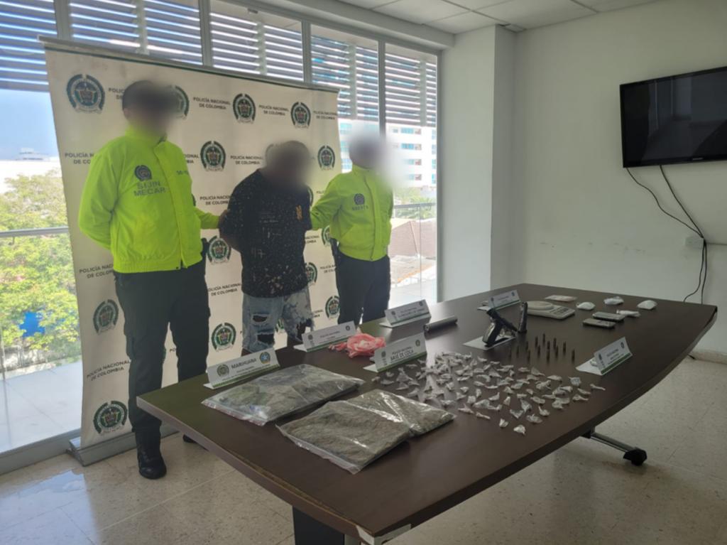 Capturado "El Pipo", quien brindaba seguridad a expendios de drogas en Cartagena