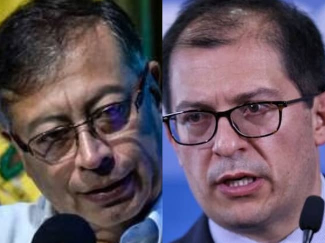 Gustavo Petro y Francisco Barbosa. Foto: Colprensa
