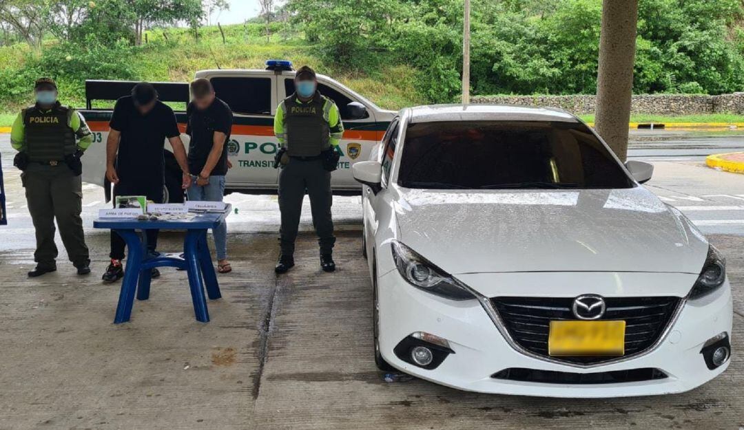 El hallazgo se dio en un puesto de control ubicado sobre el kilómetro 8 de esta carretera que une a Cartagena y Barranquilla