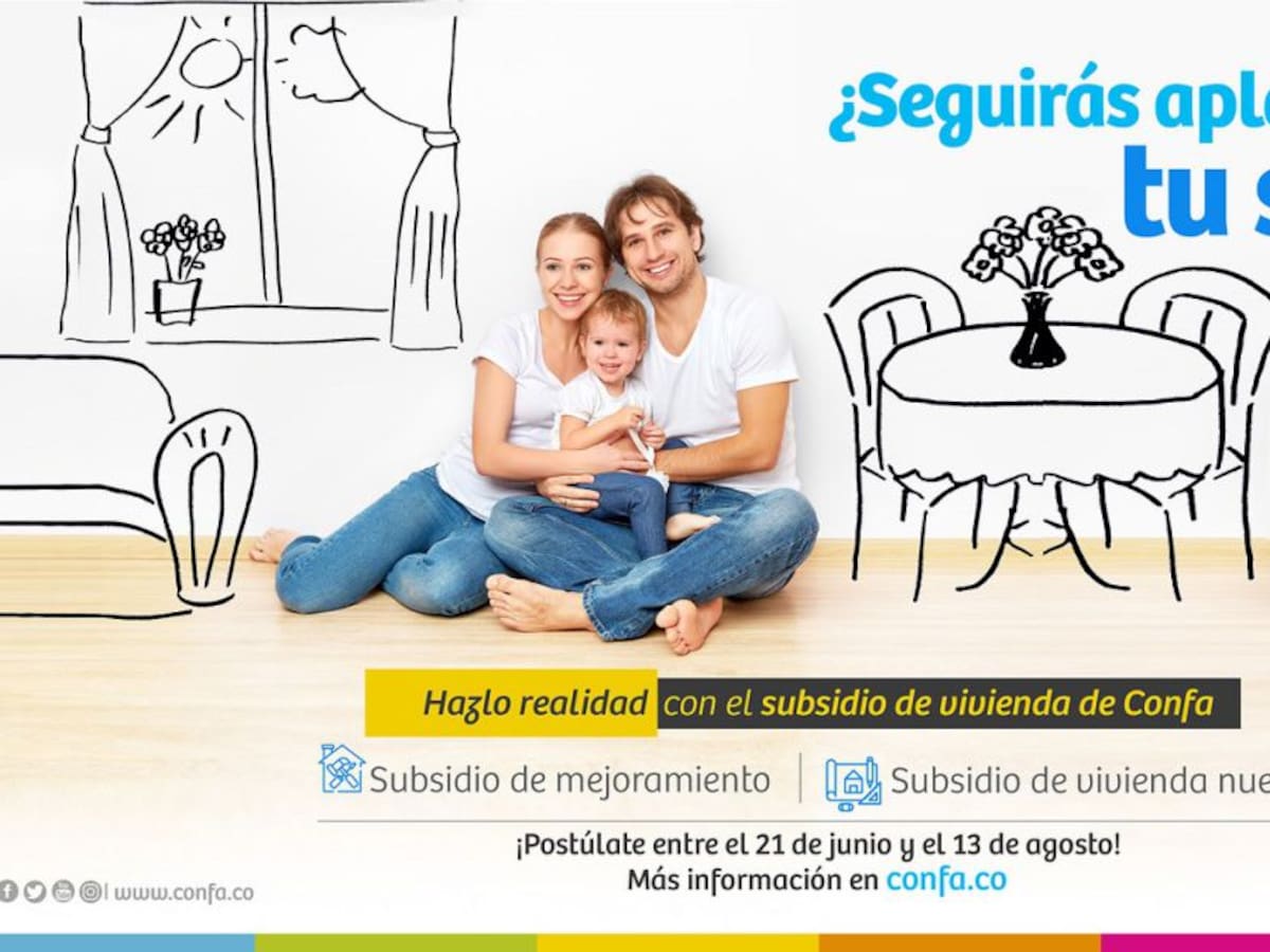 Confa abre nueva convocatoria para el subsidio de vivienda