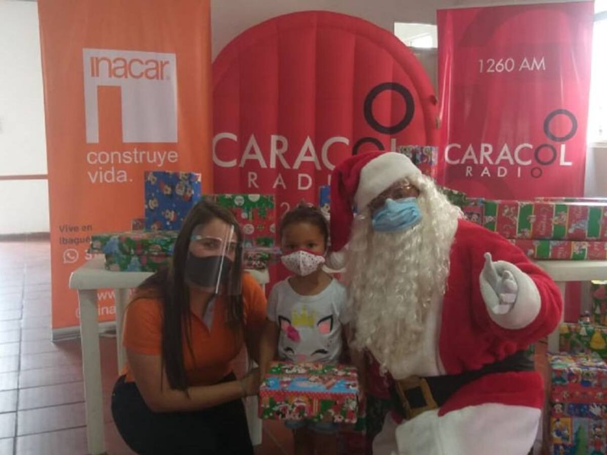Niños de zonas vulnerables de Ibagué recibieron regalos