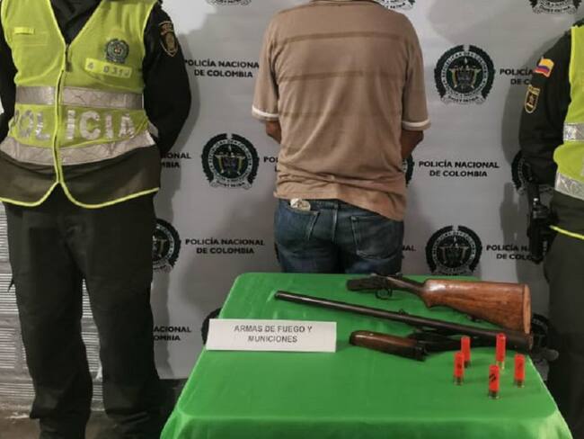Captura e incautación de arma ilegal.