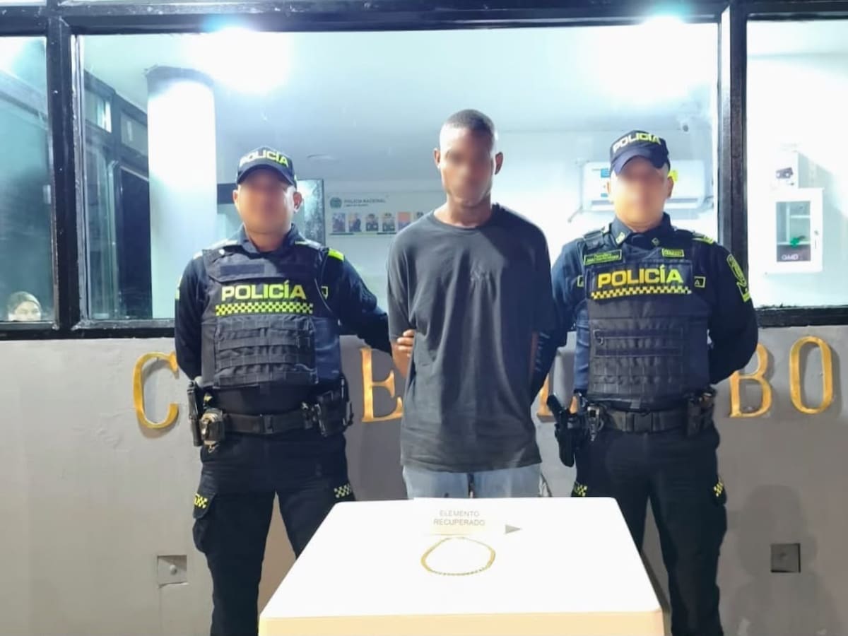 Capturado alias ‘Carlitos’ por presunto hurto de una cadena de oro en Cartagena