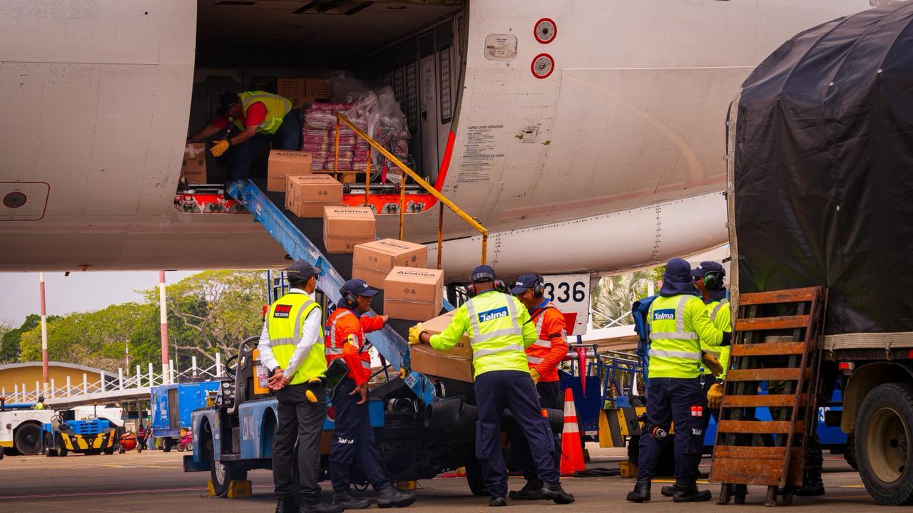 Llegan más de 20 toneladas de ayudas humanitarias para familias damnificadas en Córdoba. Foto: prensa Gobernación de Córdoba.