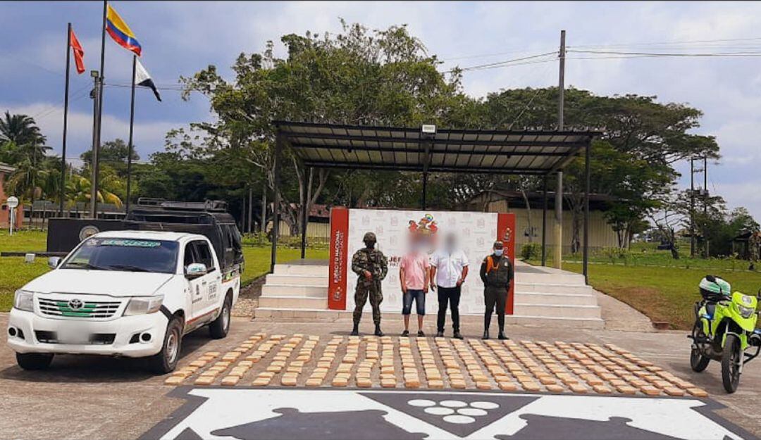 Dos ciudadanos fueron capturados en flagrancia, cuando comercializaban más de 720,000 dosis del estupefaciente.