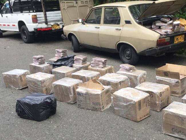 600 kg de marihuana fueron abandonados en el municipio de Itagüí