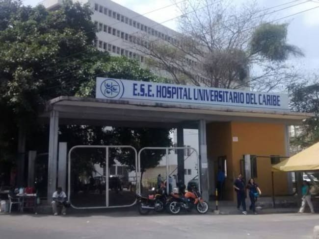 Cinco días completan los empleados de Radiología de Hospital Universitario de Cartagena en paro