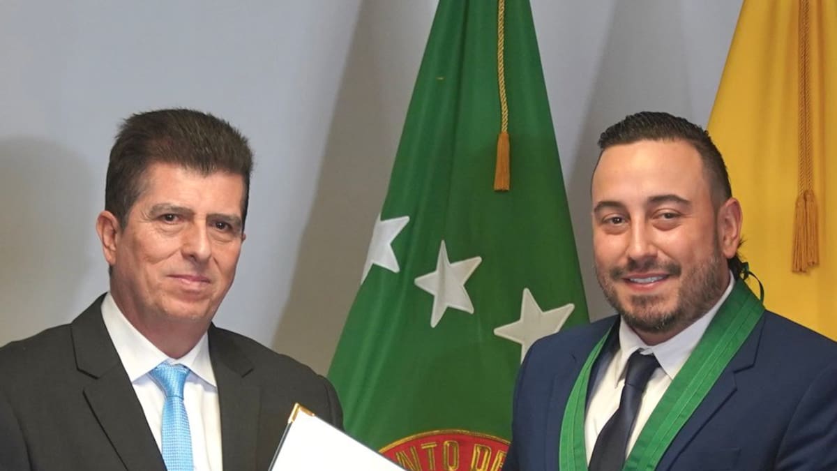 Gobernador electo de Risaralda, Juan Diego Patiño Ochoa, recibió la Orden Gran Cruz