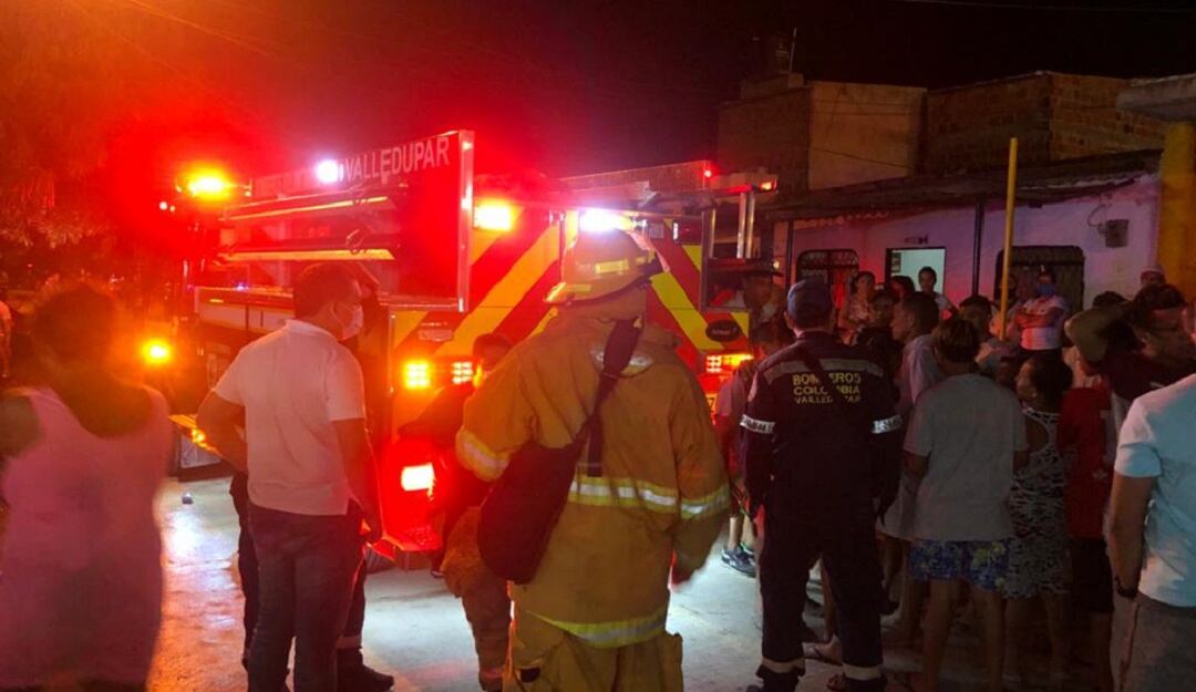Cuerpo de bomberos de Valledupar atendió la emergencia