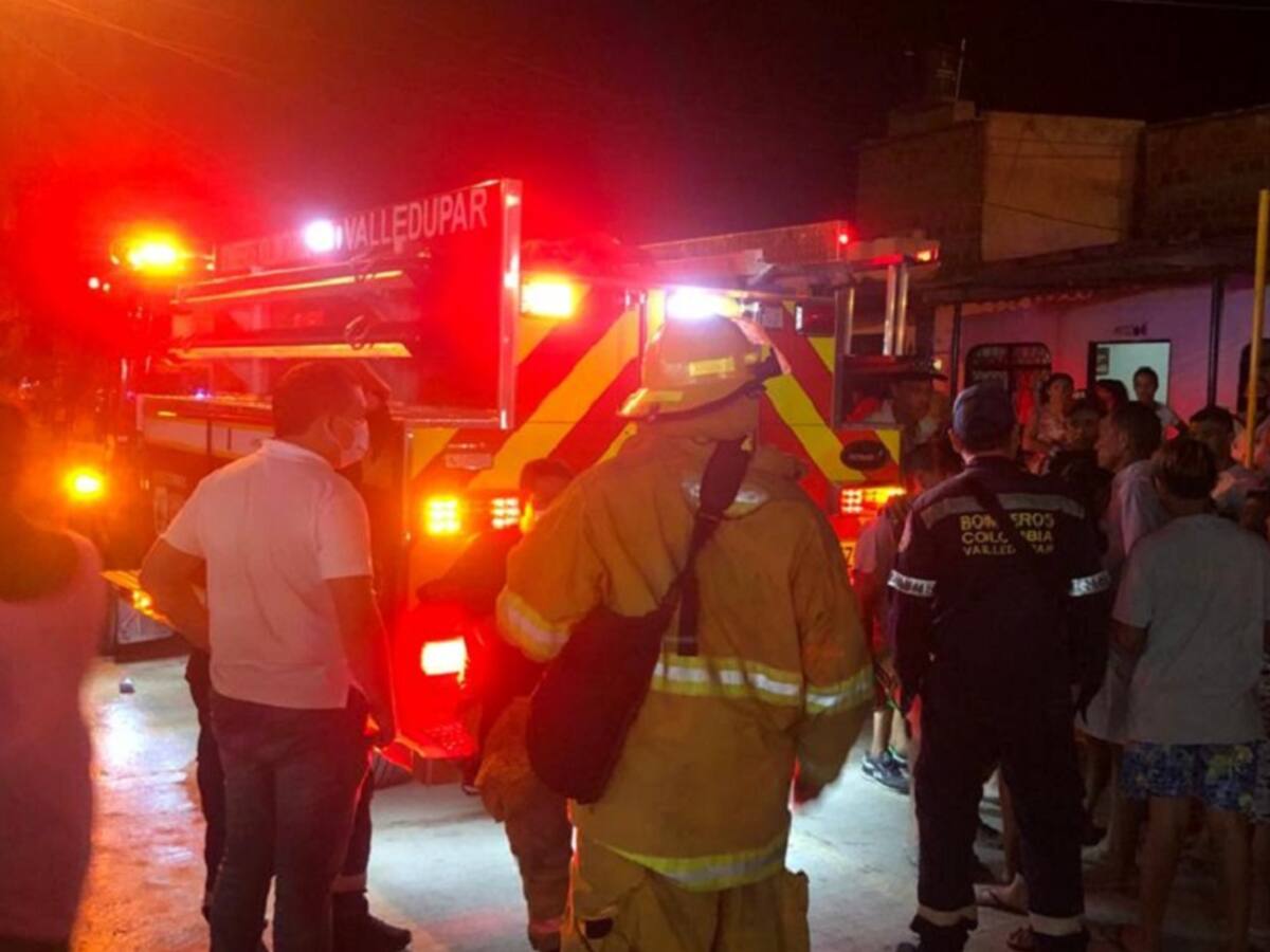 Dos muertos y dos heridos deja incendio en una vivienda en Valledupar