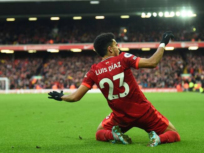 Luis Díaz marca su primer gol con Liverpool y recibe premio al gol del mes