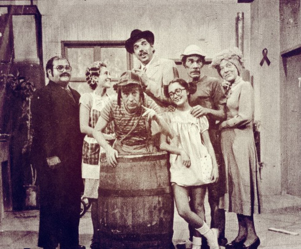 Parte del elenco de la recordada serie "El Chavo del 8", personaje que interpretó Roberto Gómez Bolaños y uno de los más significativos de la época. 