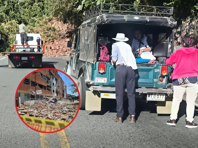Imagen de referencia | Vías del Alto de Letras: Foto suministrada / Edificio afectado por terremoto: Getty Images. 