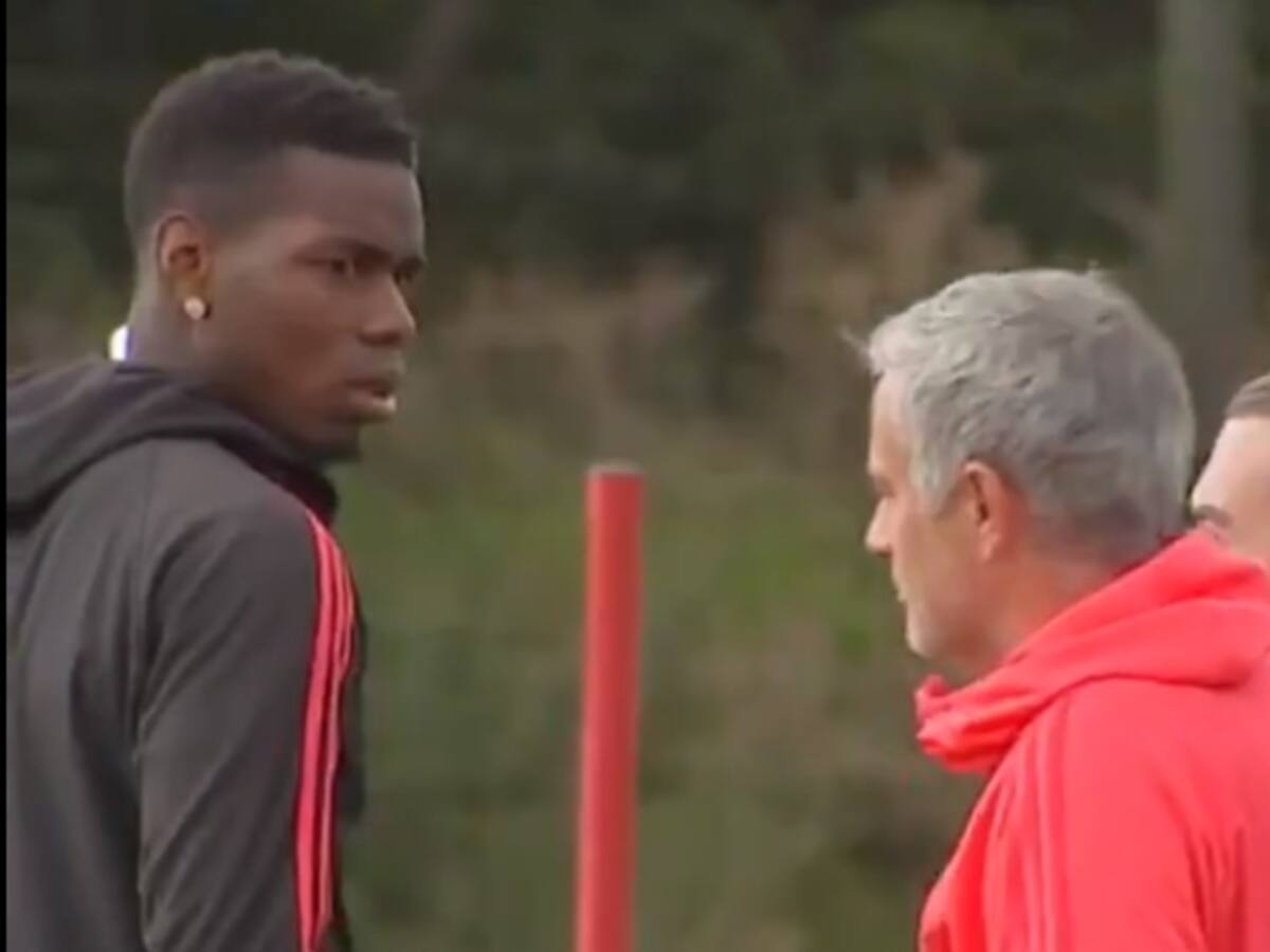 Fin del matrimonio: disputa de Pogba y Mourinho en el entrenamiento