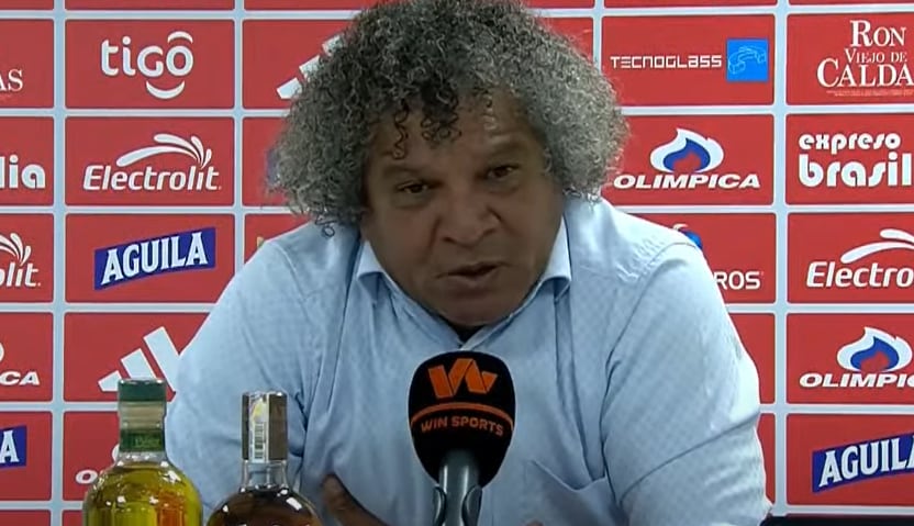 Alberto Gamero en conferencia de prensa / Captura de pantalla Dimayor