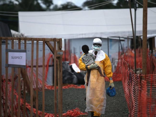 Campos de tratamiento del ébola en África.       Foto: Getty 