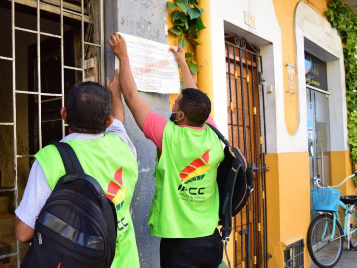 Suspensión preventiva a obra que se adelanta en un edificio en Getsemaní