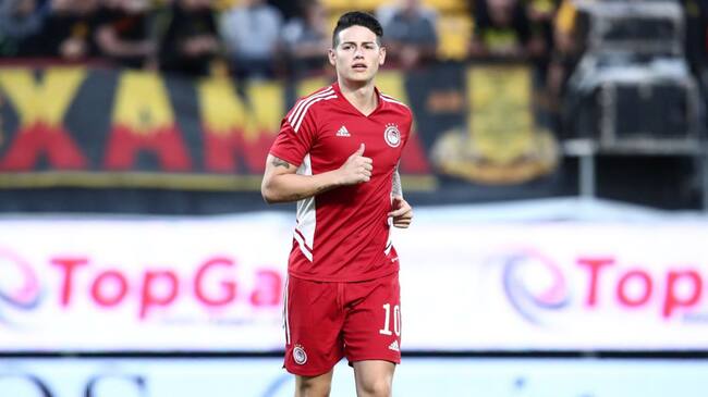 James Rodriguez en en Olympiacos.