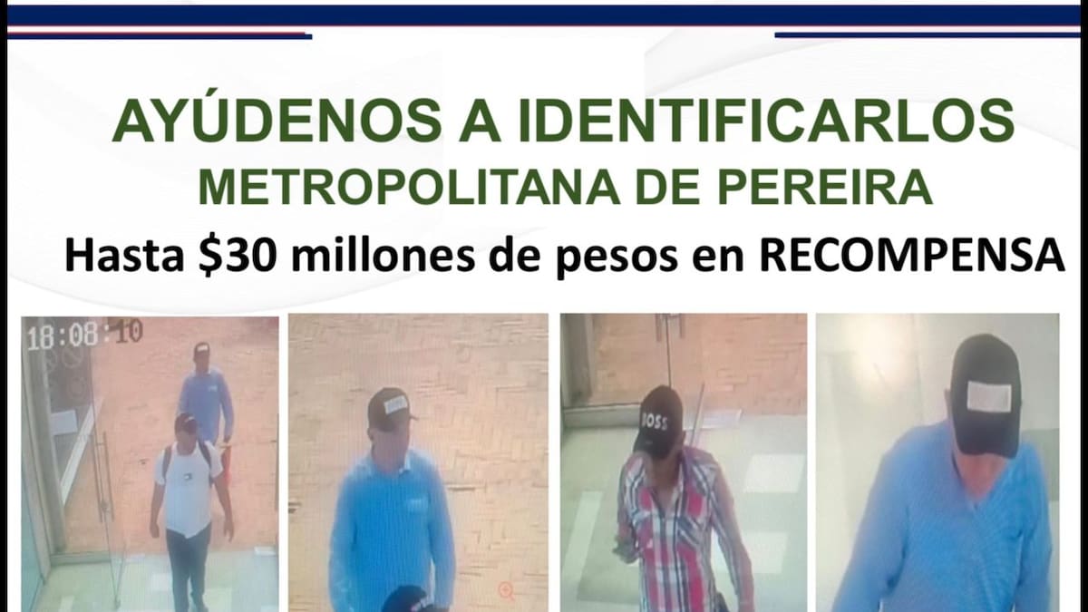 Ofrecen hasta $30 millones de recompensa tras millonario hurto en joyería de Unicentro en Pereira