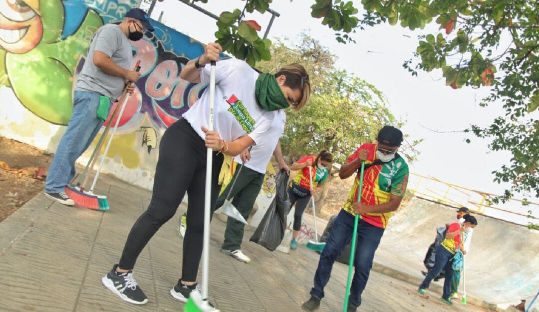 La jornada se cumplió en el Skate Park, el campo de softbol Los Veteranos, y la cancha múltiple de Chambacú