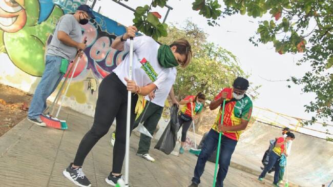 La jornada se cumplió en el Skate Park, el campo de softbol Los Veteranos, y la cancha múltiple de Chambacú