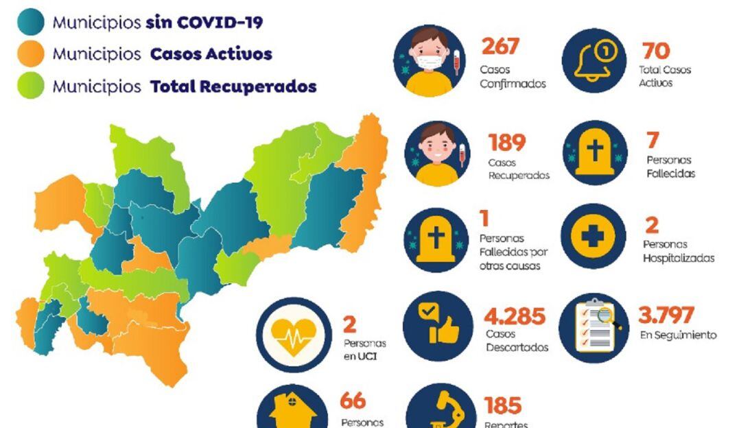 Casos de Coronavirus en Caldas