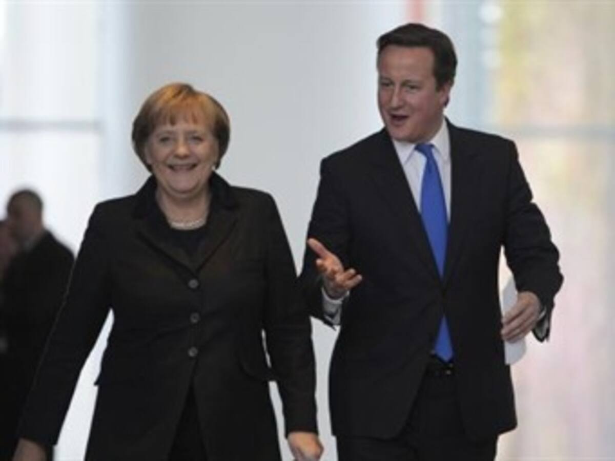 Merkel y Cameron asistirán juntos la final de la Liga de Campeones en EEUU