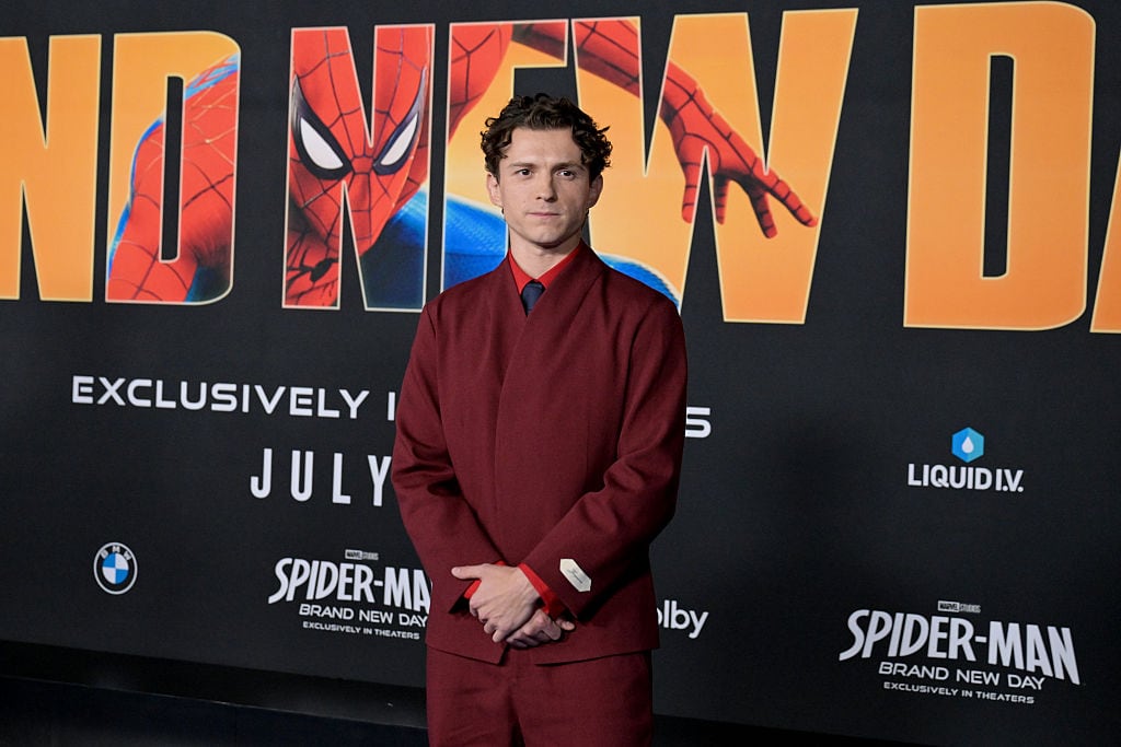 Tom Holland at "Spider-Man: Brand New Day" Los Angeles Premiere held at Dolby Theatre on July 27, 2026 in Los Angeles, California. (Photo by Gilbert Flores/Variety via Getty Images)