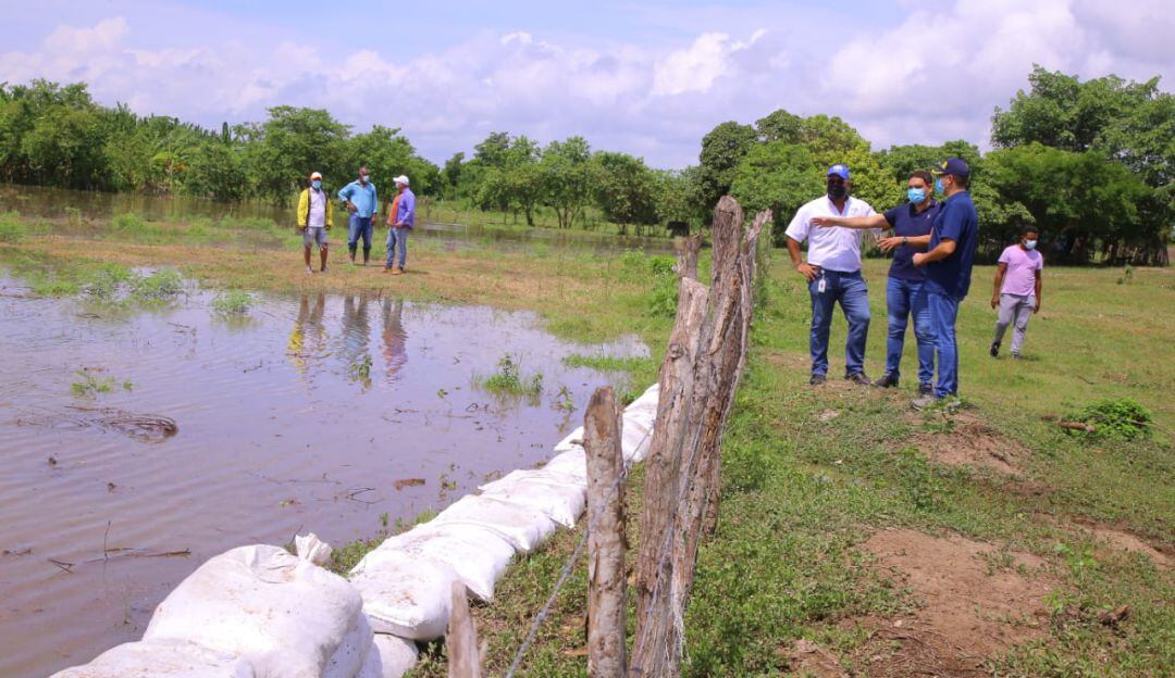 Visita a la zona afectada