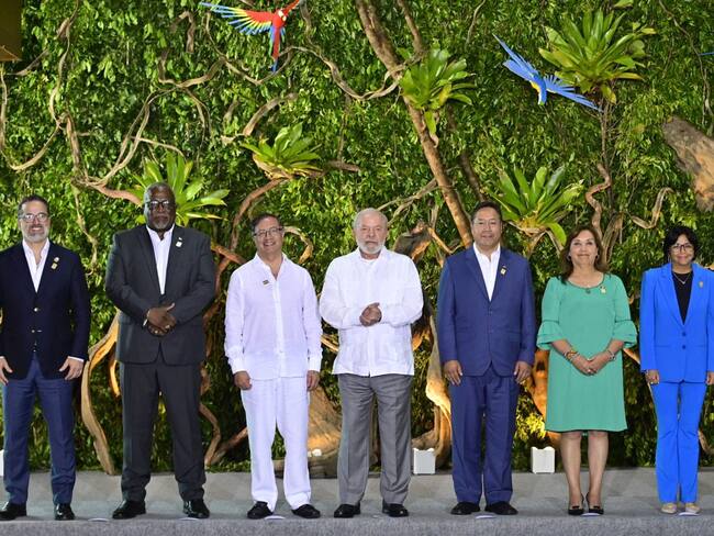 Petro llega a la Cumbre por la Amazonía ‘Unidos por nuestros bosques’ en Brasil. Foto: Presidencia.