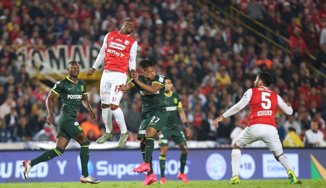 Santa Fe vs. Atlético Nacional, duelo disputado el 8 de marzo del 2020