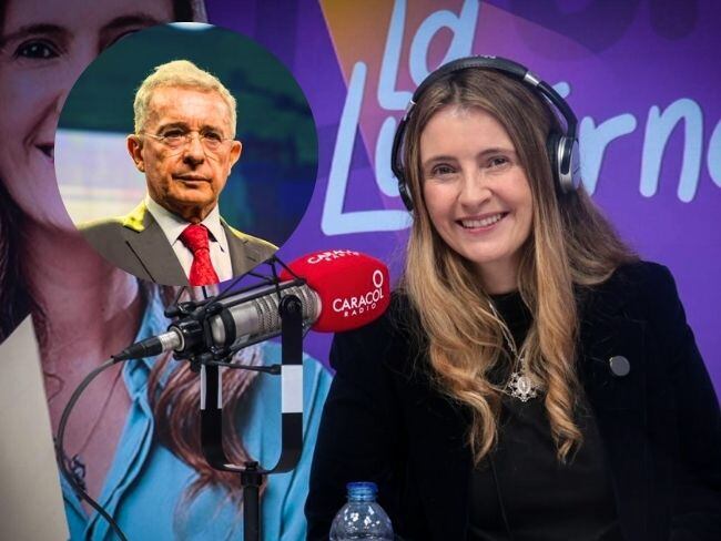 Paloma Valencia - Caracol Radio - Expresidente Álvaro Uribe Vélez. Foto: (Photo by Sebastian Barros/NurPhoto via Getty Images) / NurPhoto