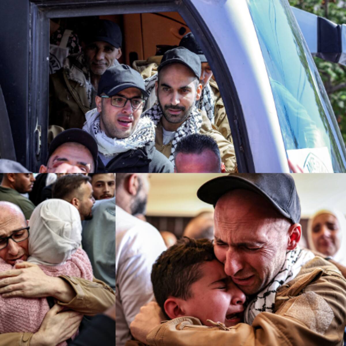 Israel deja en libertad a prisioneros palestinos tras la entrega de rehenes