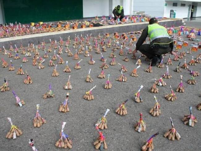 Más de una tonelada de pólvora se ha incautado en el último mes en Cartagena