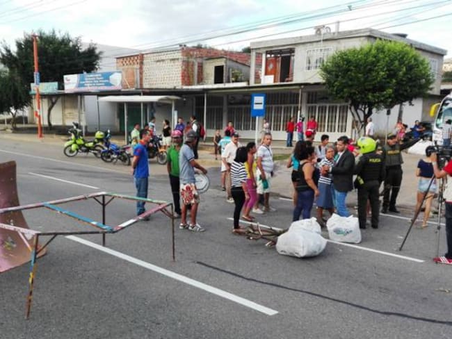 Falta de agua genero protesta en Villa del Rosario