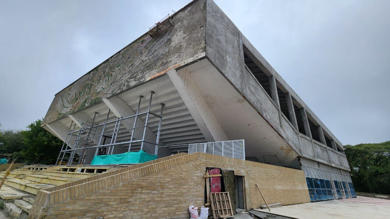 Las obras de remodelación del Coliseo Cubierto de Ibagué avanzan en un 80%