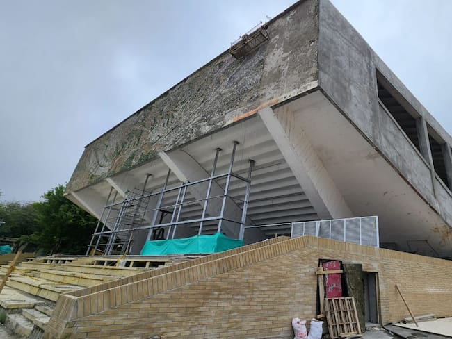 Las obras de remodelación del Coliseo Cubierto de Ibagué avanzan en un 80%