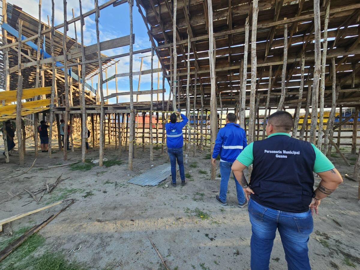 Con madera ilegal se estaban construyendo palcos en el municipio del Guamo, Tolima.