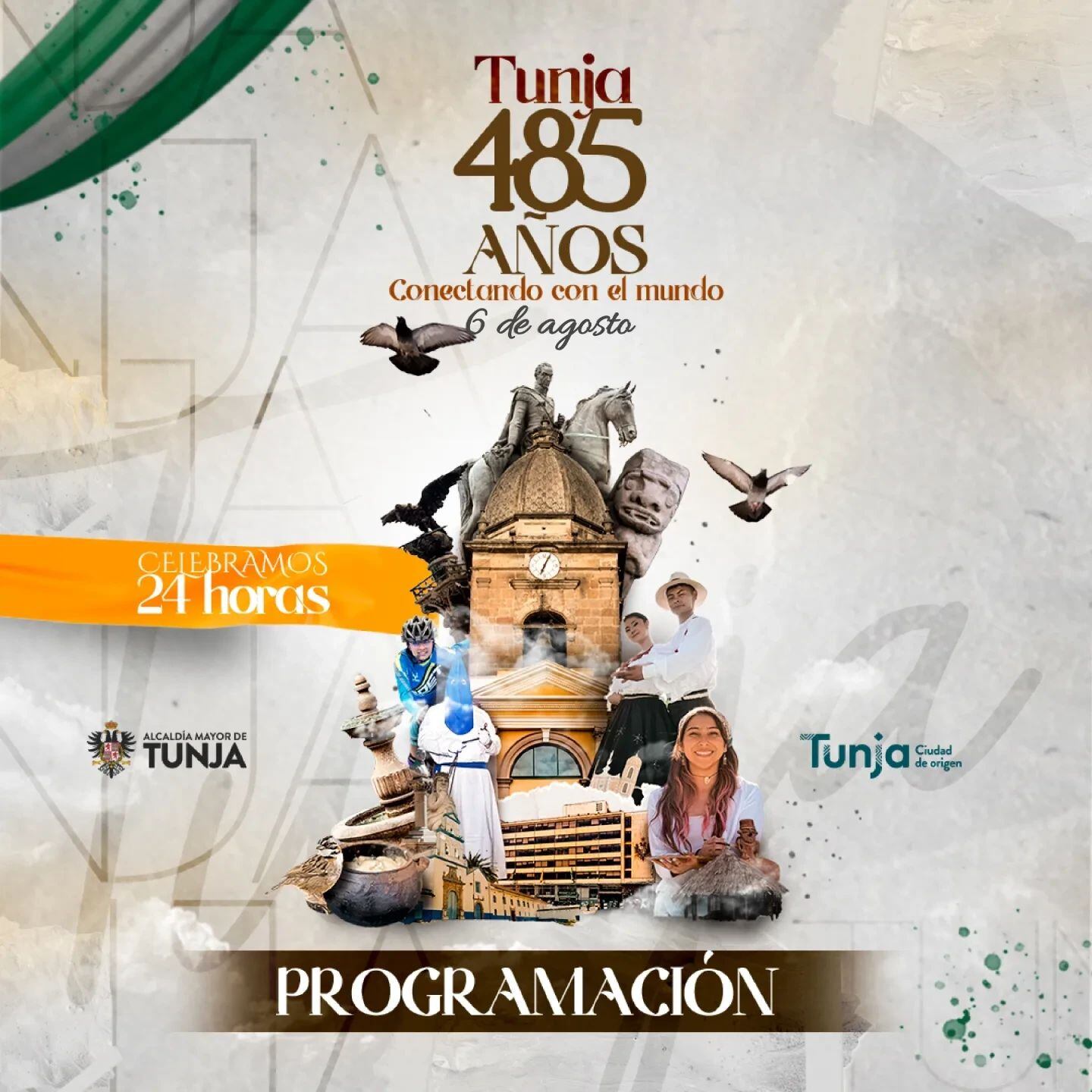 Todo el día hay programación activa por los 485 años de Tunja. Imagen | Alcaldía Mayor