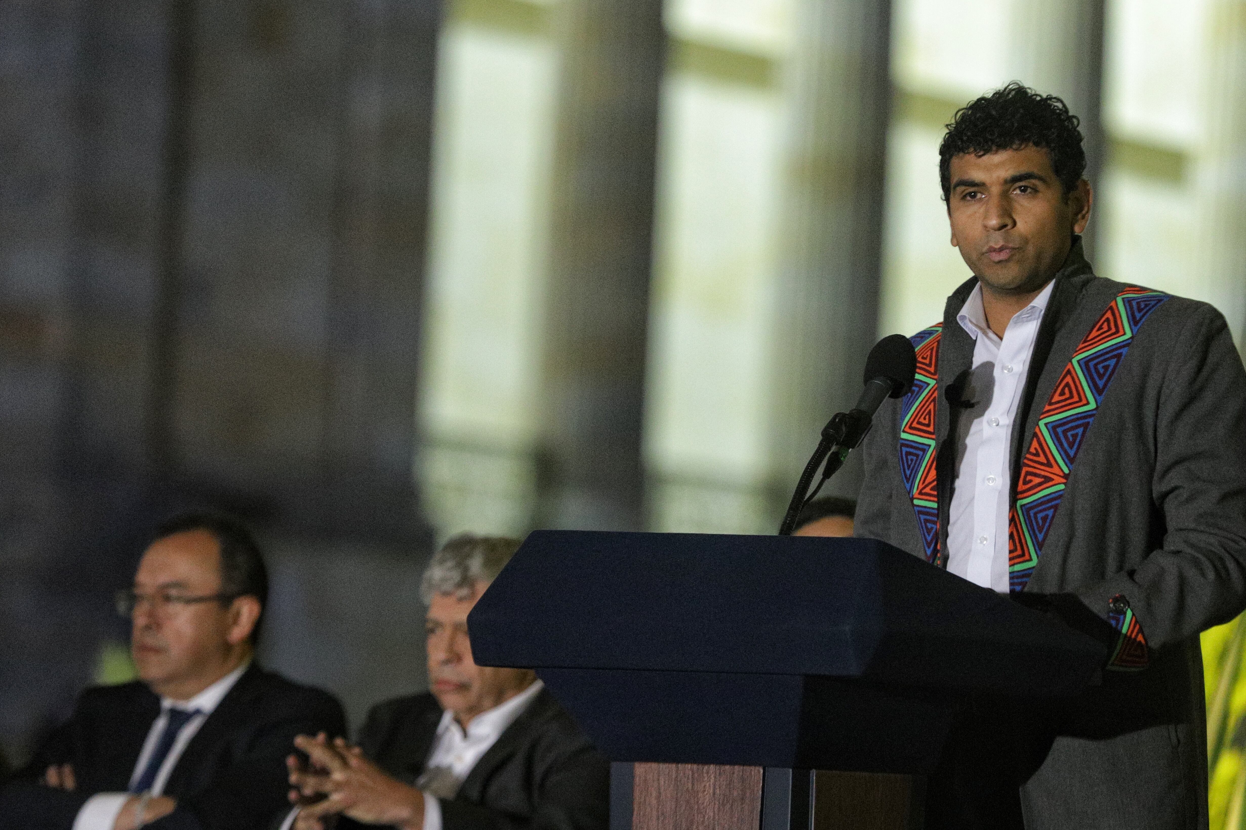 El presidente de la Cámara de Representantes, David Racero, anunció que la Reforma a la Salud finalmente será tramitada como ley ordinaria (Colprensa - Camila Díaz)