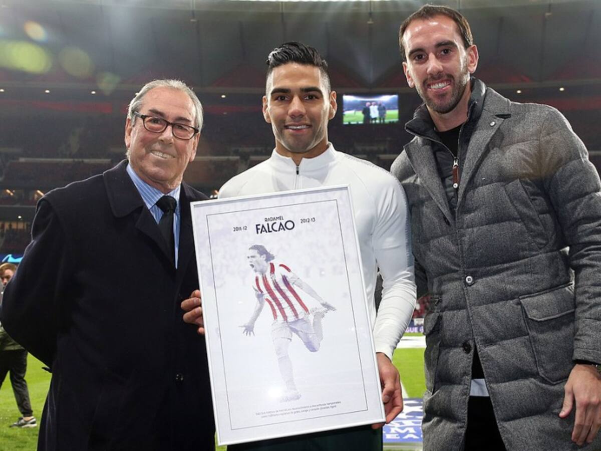 Falcao recibió un lindo homenaje en la derrota del Mónaco ante el Atlético