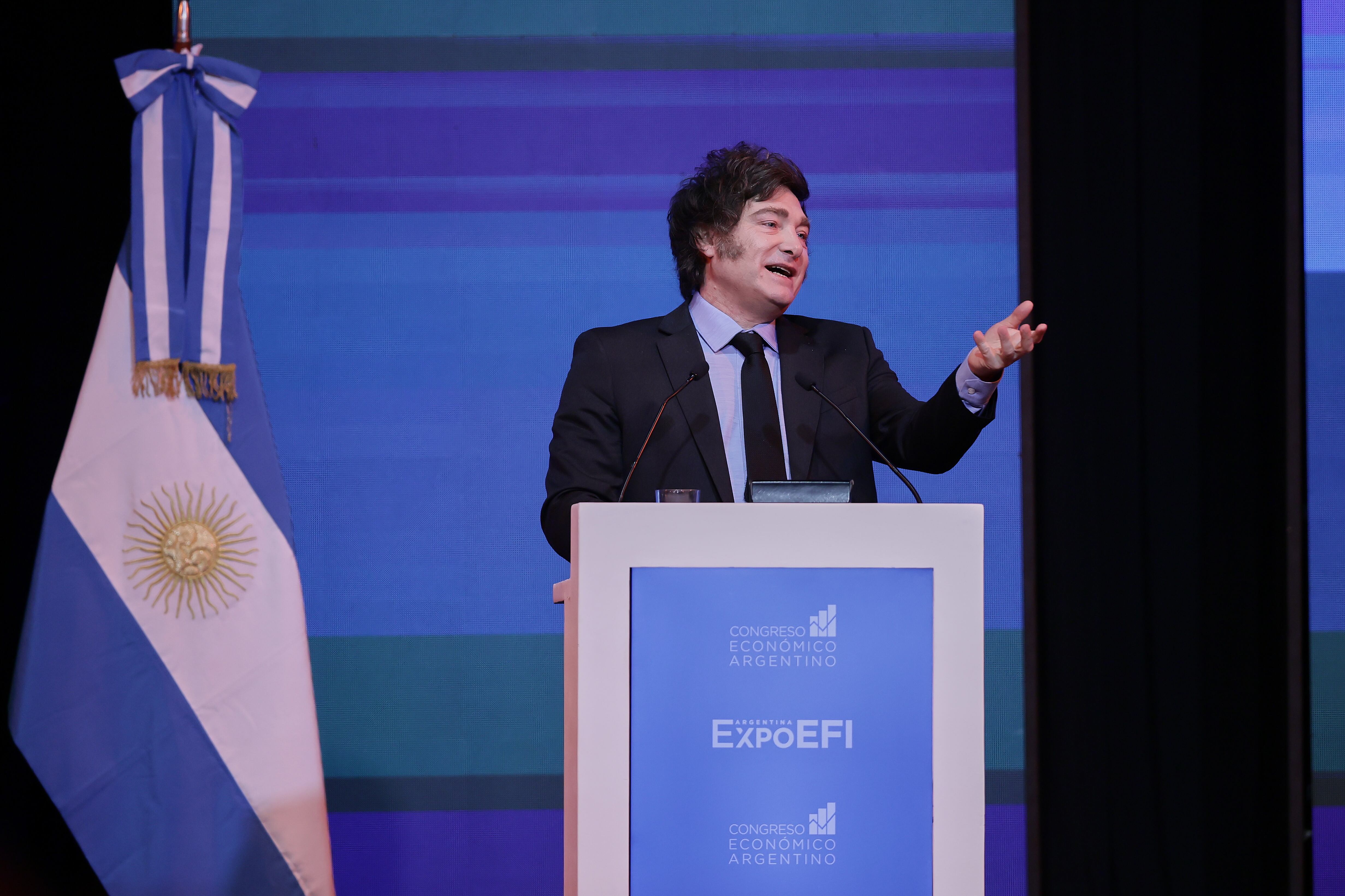 Milei afirma que competirá por la reelección presidencial en las elecciones de 2027 (Photo by Luciano Adan Gonzalez Torres/NurPhoto via Getty Images)