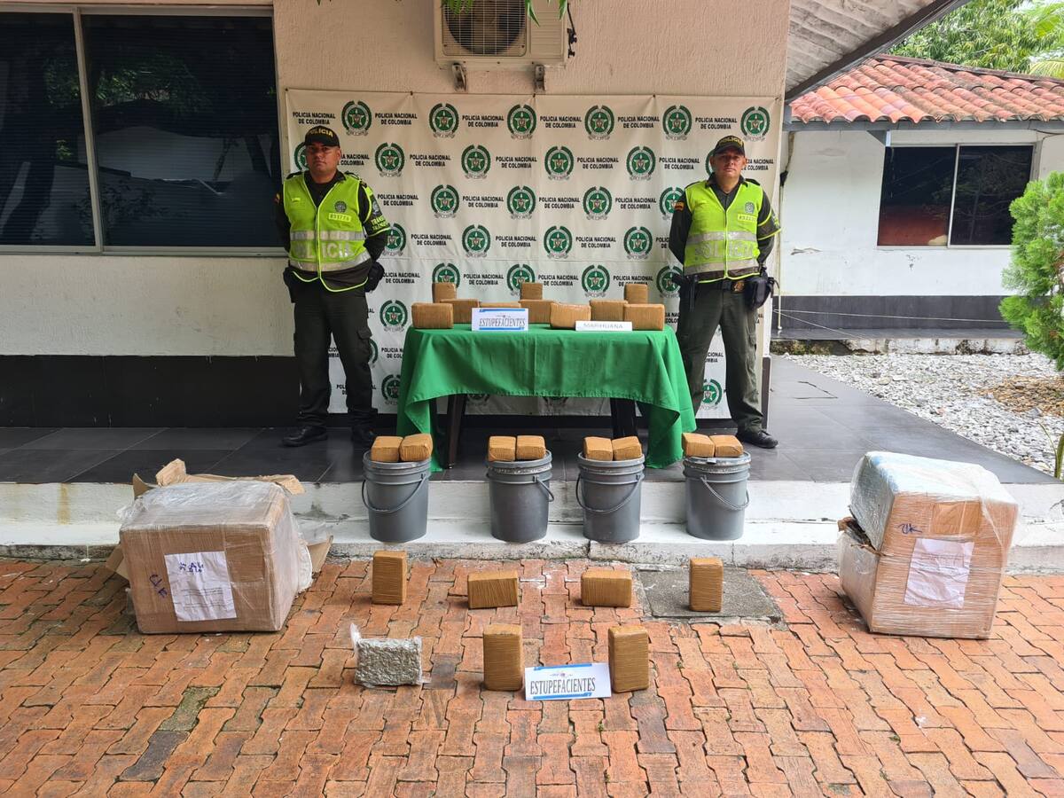 Decomisan cargamento de 24 mil gramos de marihuana en la vía Honda- Puerto Boyacá