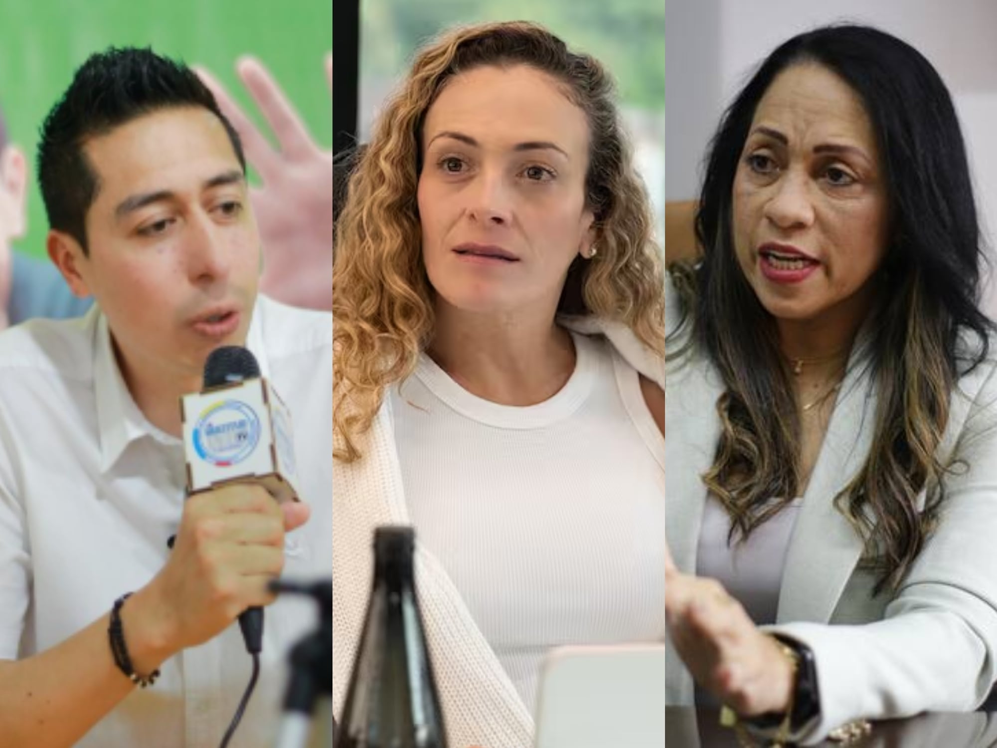 Jhon Amaya, Juliana Gutiérrez y Marelen Castillo