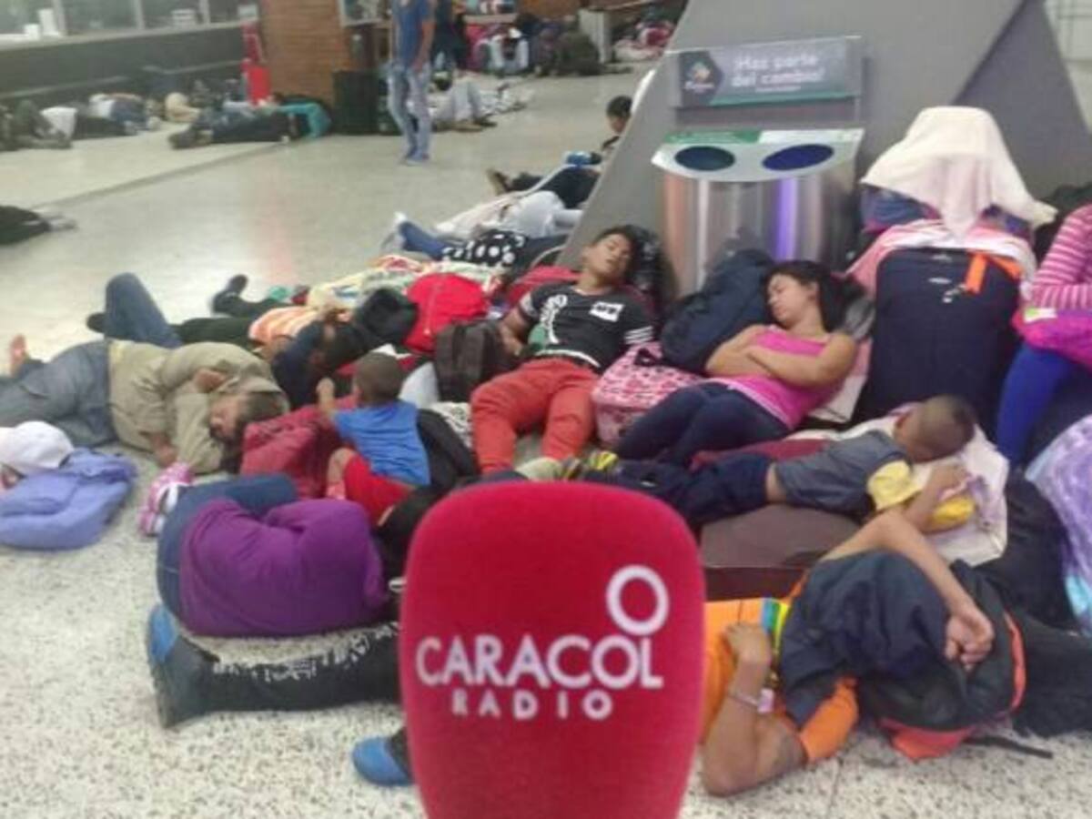 Minga indígena genera congestión en la Terminal de Transportes de Cali