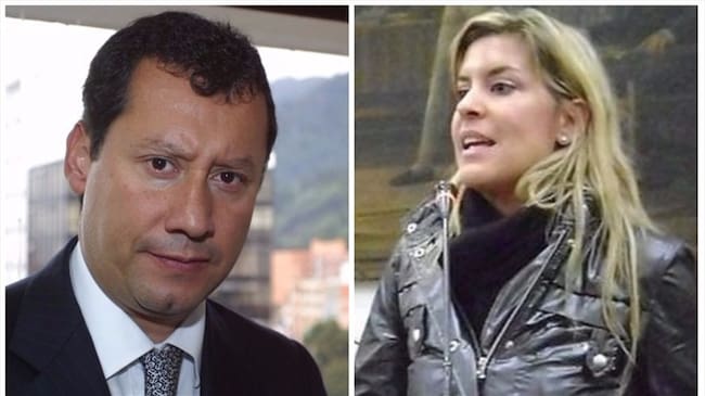 El abogado Jaime Lombana y la embajadora de Colombia en Panamá, Ángela Benedetti. Foto: Colprensa.