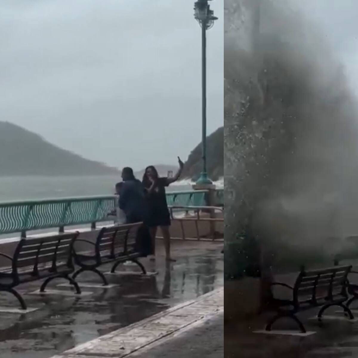 Hong Kong arresta dos mujeres por tomarse una selfie durante el supertifon Ragasa