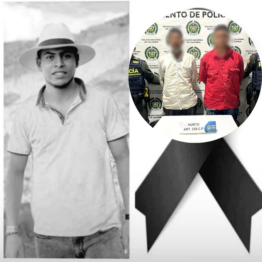 Líder juvenil asesinado y los dos presuntos cómplices del hurto capturados