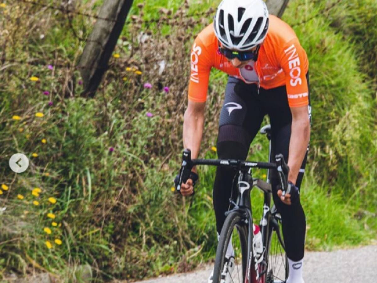 Egan Bernal retornó a los entrenamientos en la carretera