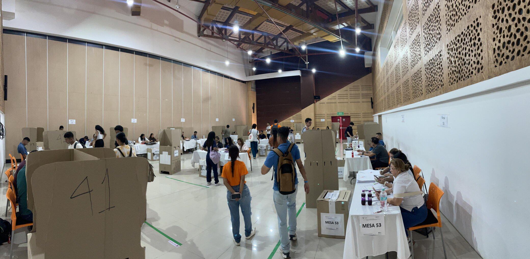 Votaciones en la Universidad del Atlántico. Foto: tomada de las redes sociales de la institución educativa.